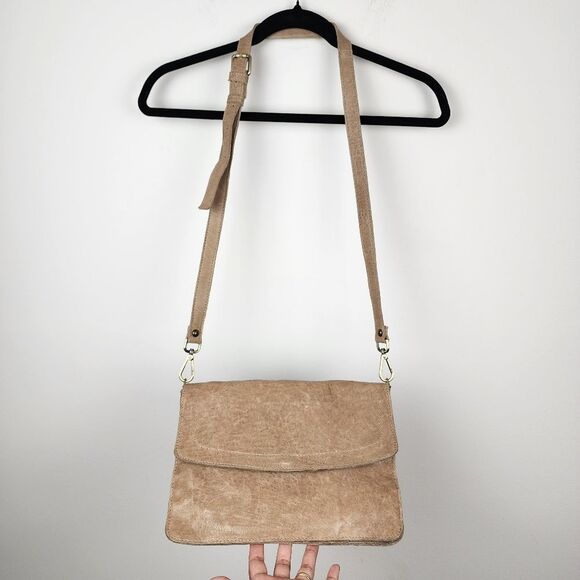 Maxon Shoulder Bag Italian Natural Leather Crossbody Messenger Purse Handbag - Picture 9 of 16